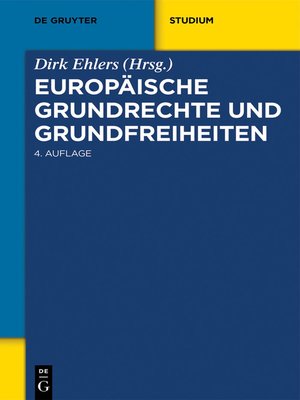 cover image of Europäische Grundrechte und Grundfreiheiten